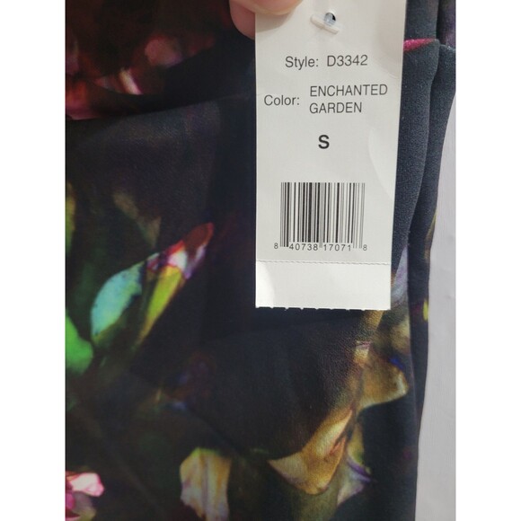 Alexia Admor Sz S Olivia Draped One Shoulder Sheath Dress Enchanted Garden $225 - Picture 5 of 11